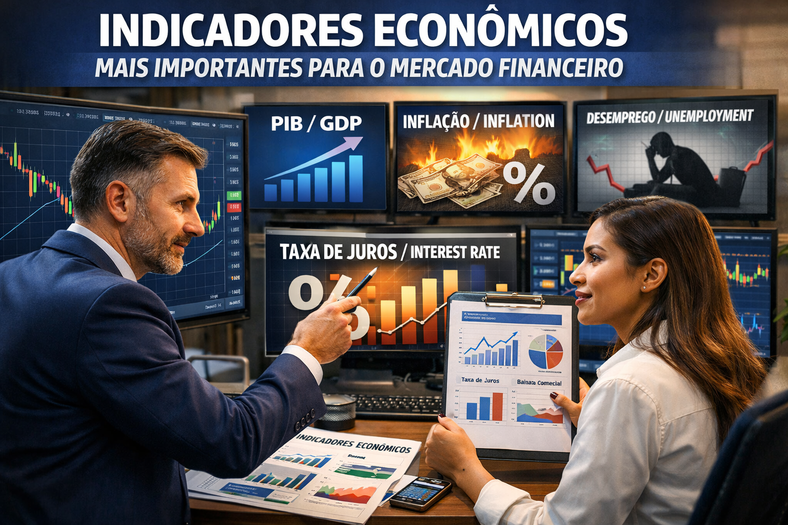 Indicadores econômicos mais importantes para acompanhar o mercado financeiro