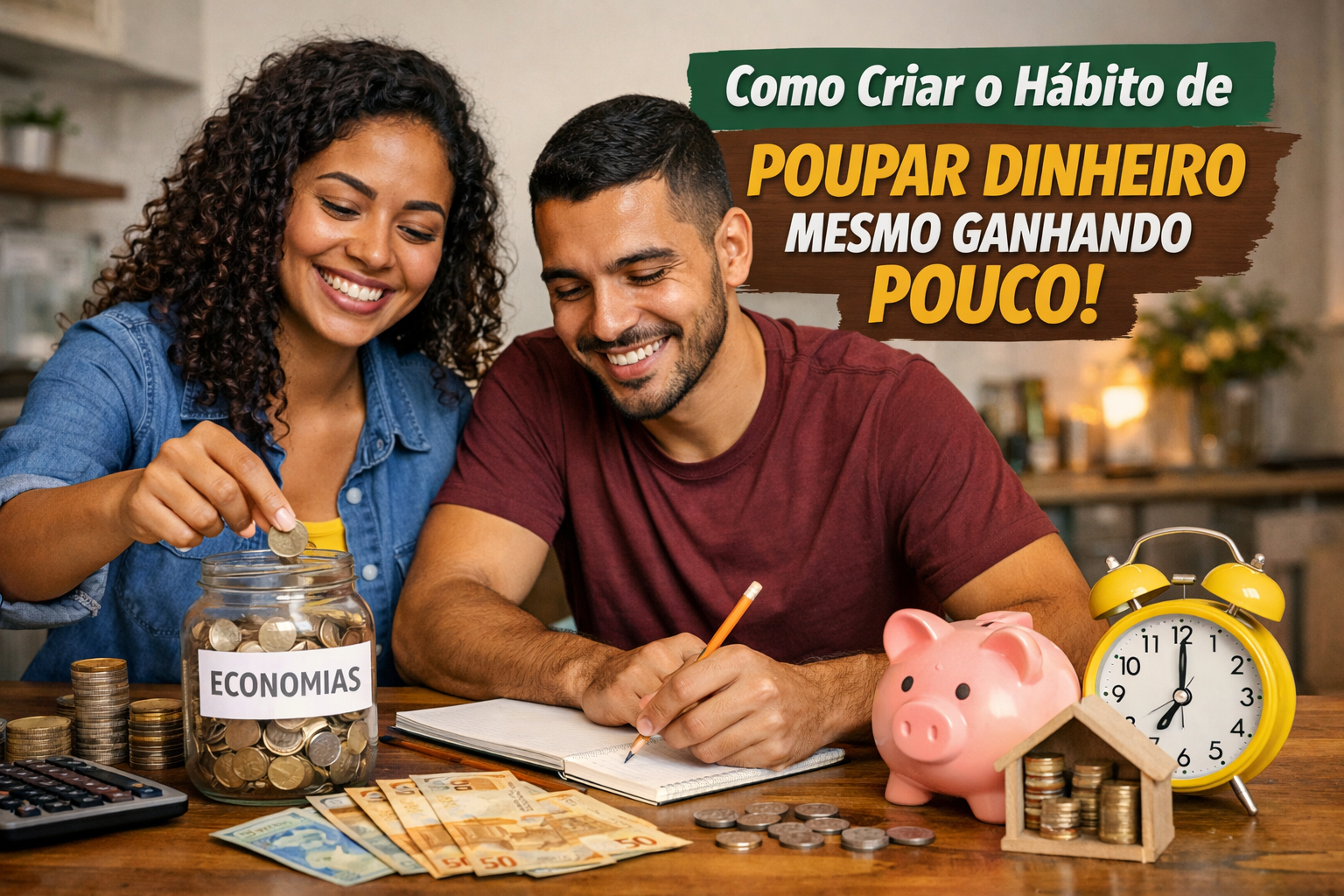 Como criar o hábito de poupar dinheiro mesmo ganhando pouco