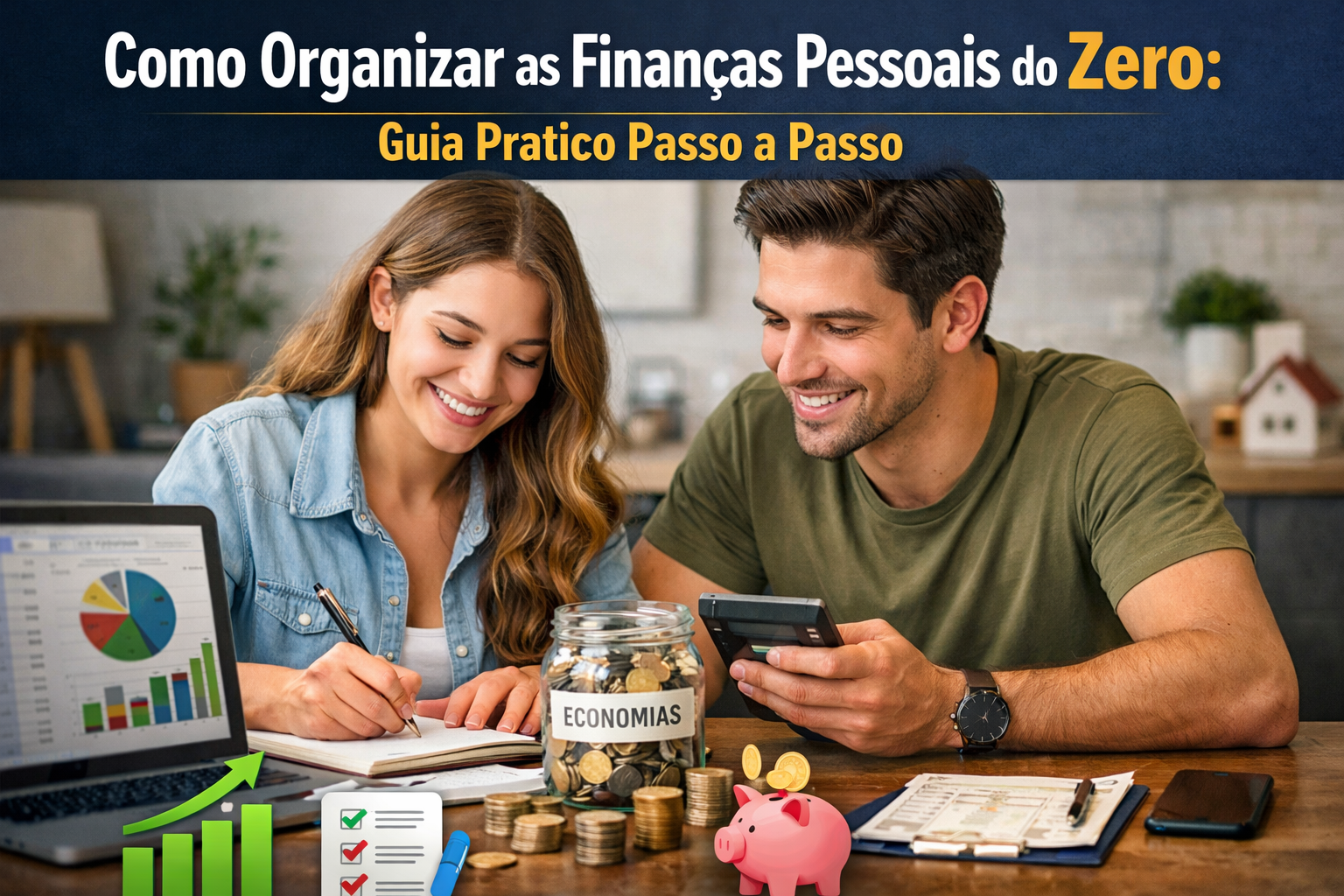 Como organizar as finanças pessoais do zero: guia prático passo a passo