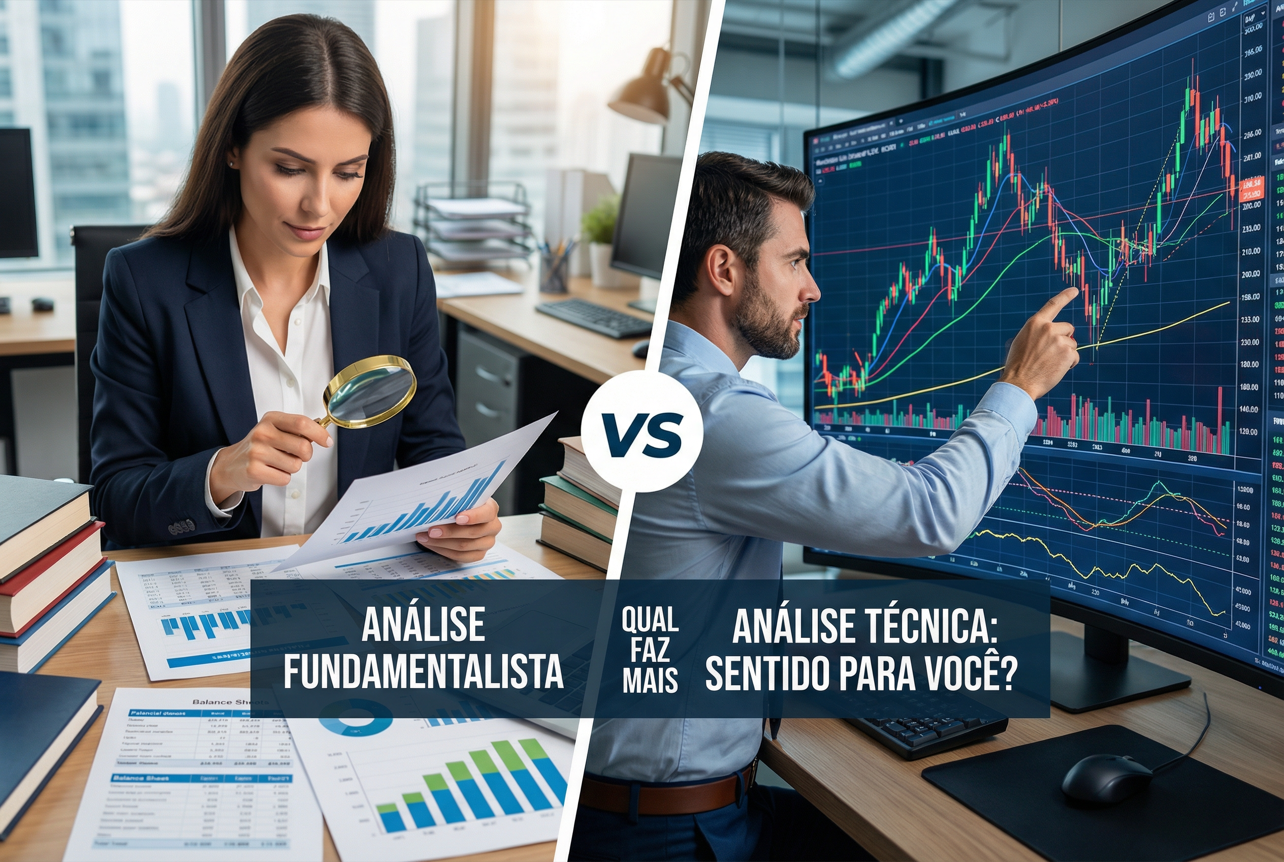 Análise fundamentalista vs análise técnica: qual faz mais sentido para você?