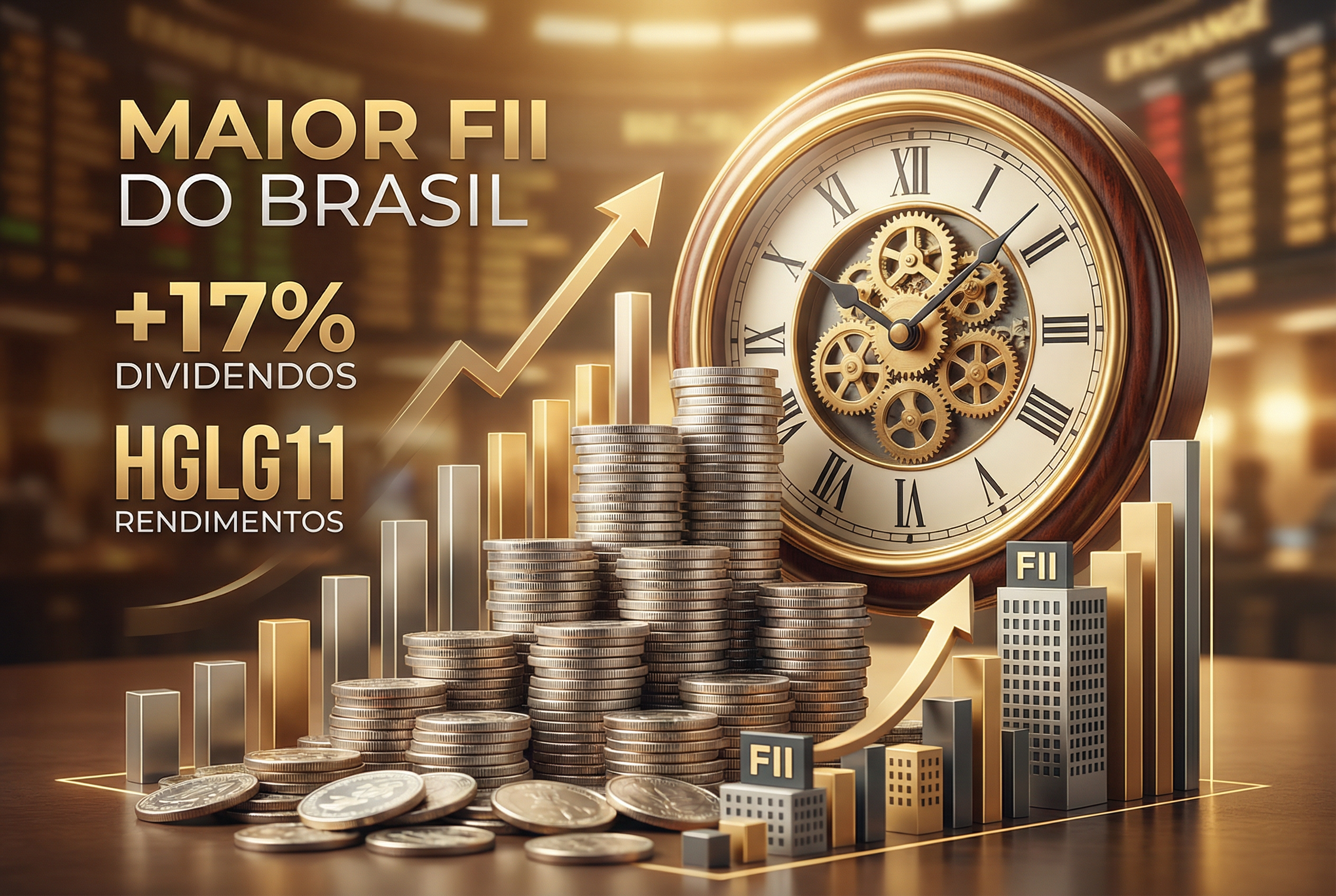 Maior FII do Brasil aumenta dividendos em 17% e HGLG11 divulga rendimentos: destaques da semana